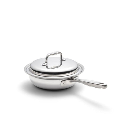 Stainless Steel 8" Covered Fry Pan