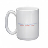 Liberty Tabletop Logo White Mug with Flag