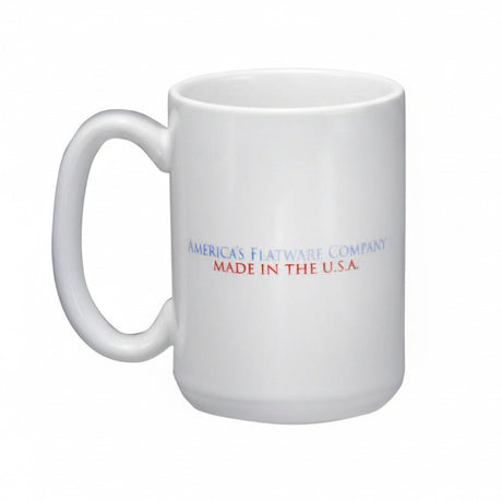 Liberty Tabletop Logo White Mug with Flag
