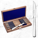 Modern America - Solid Handle Steak Knife Set Of 12 With Chest