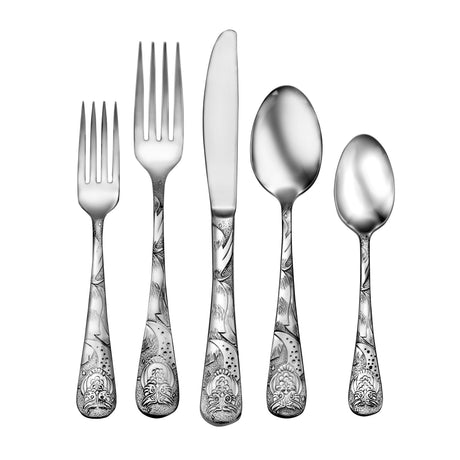Owl - 5 Piece Place Place Setting on white