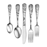 Owl 5 piece place setting facing downward