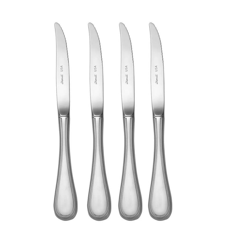 Satin Pearl - Steak Knife Set Of 12 With Chest
