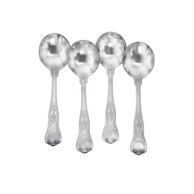 Sheffield - Round Bowl Soup Spoon Set Of 4