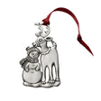 Reindeer with Snowman Ornament
