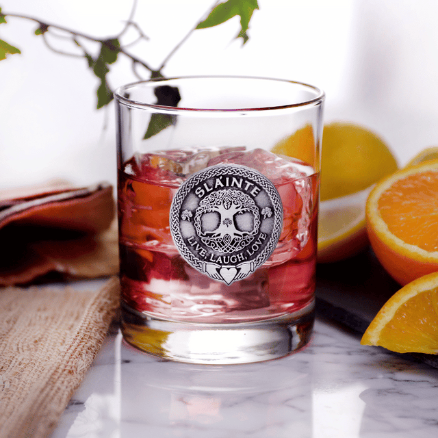 Slainte Silver City Glass Set of 4