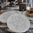 Snowflake Drink Coasters Set of 4