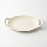 Oval Handled Entree Platter in American Matte White