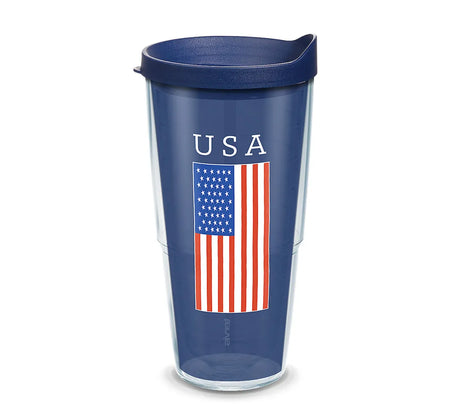 USA Flag Tumbler 24oz