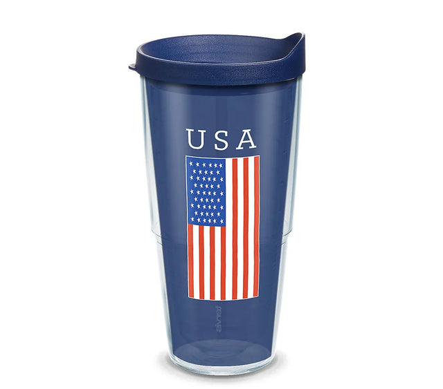USA Flag Tumbler 24oz