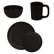4 piece place setting American Black Matte
