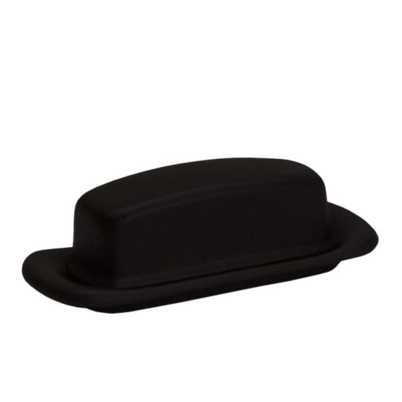 Butter Dish in American Black Matte