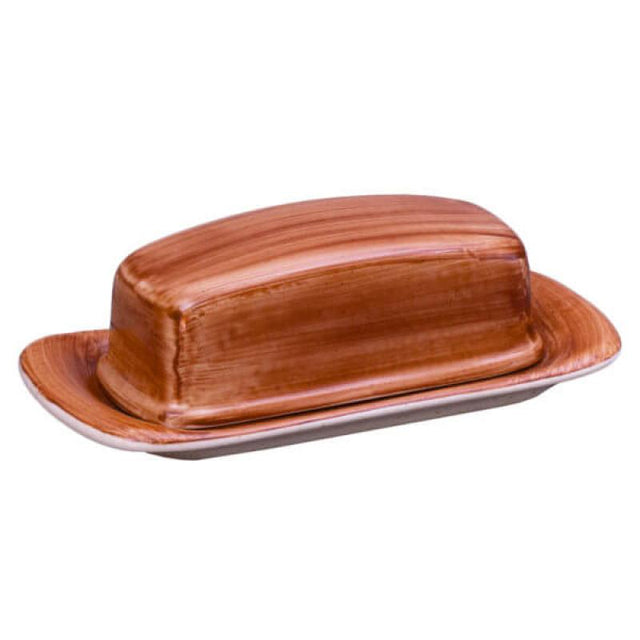 Butter Dish in Brownstone