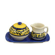 Sugar Creamer Set on Tray in French Country
