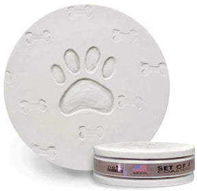 Dog Paw Coasters Set of 4