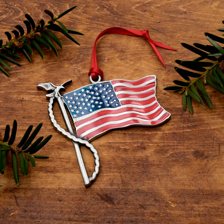 American Flag Ornament