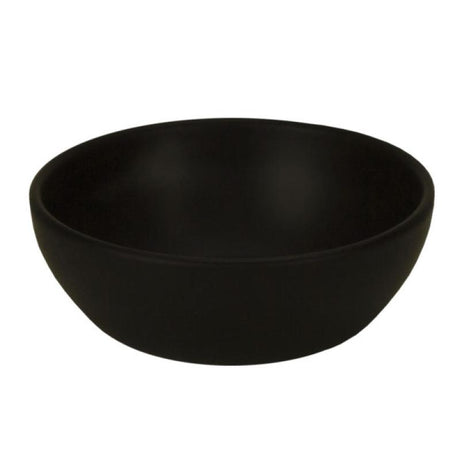 Large Ceramic Serving Bowl in American Black Matte 40oz