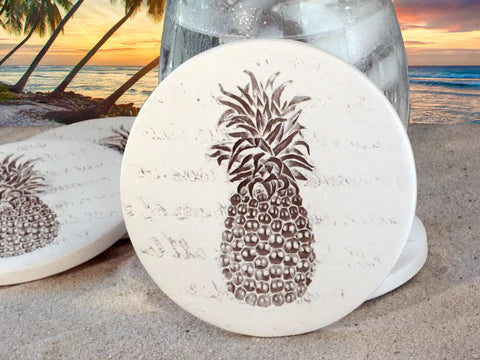 Dog Paw Coasters Set of 4