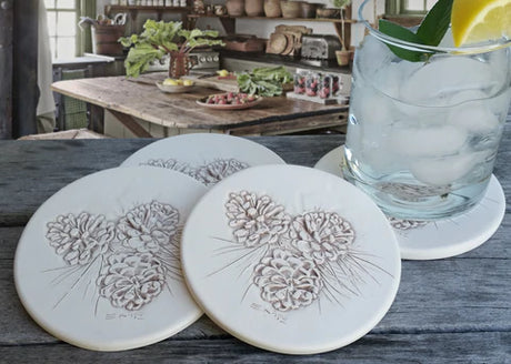 Dog Paw Coasters Set of 4