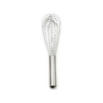 ballon whisk with stainless handle on white background
