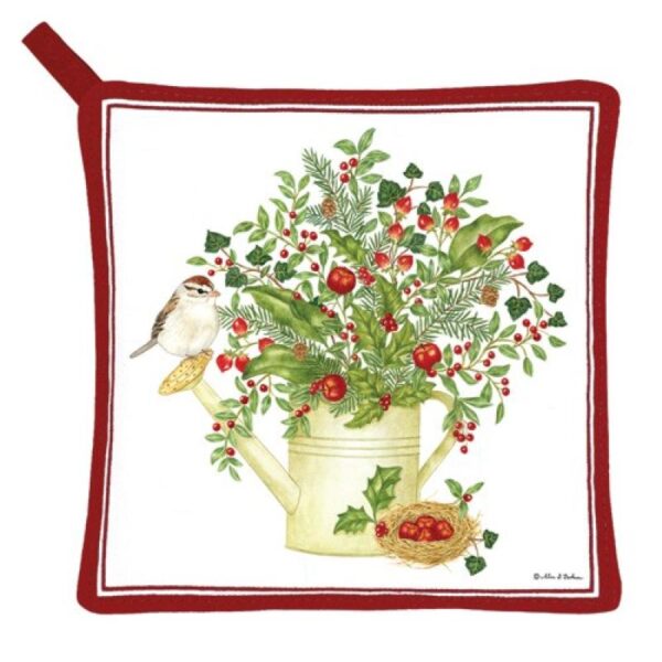 Christmas Watering Can Potholder