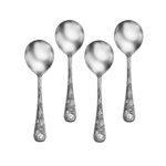 American outdoors 4 piece soup spoon set shown on a white background