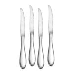 Betsy Ross steak knives set of 4 flatware made in the USA shown on a white background.