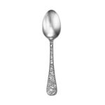 calavera skull teaspoon flatware made in the USA shown on a white background.
