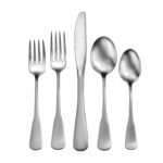 Candra flatware set shown on a white background.