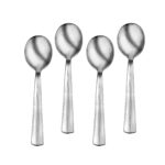 Cedarcrest Tall Soup Spoons shown on white background