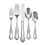 Champlin flatware set made in USA on a white background