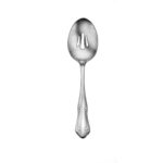 Champlin pierced serving spoon shown on a white background