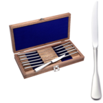 Chesapeake steak knife set of 12 with chest shown on a white background