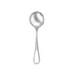 classic rim soup spoon shown on white background