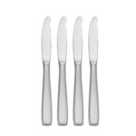 satin america dessert knives set of 4 made in the usa shown on a white background