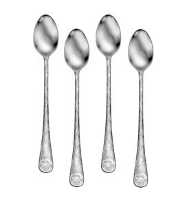 Earth Ice Tea Spoons set of 4 on white background.