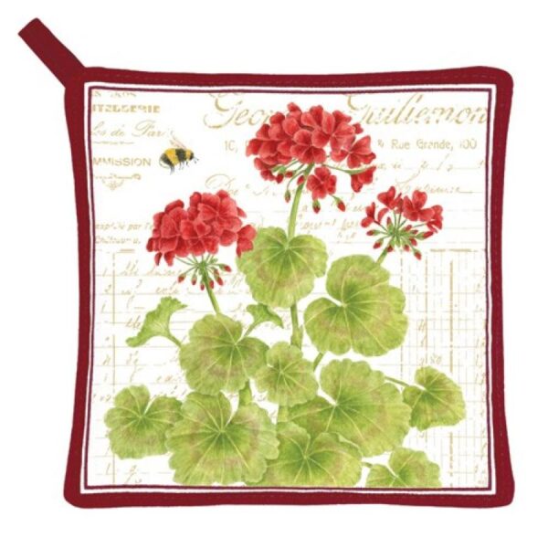 Geraniums Potholder