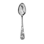 Honey Bee flatware serving spoon shown on a white background