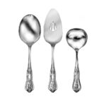 kensignton hostess set of 3 grazy ladle casserole spoon and pie server all made in the usa