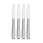 Lincoln dessert knives set of 4 made in the USA shown on a white background.