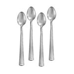 Lincoln iced teaspoon set of 4 shown on a white background.