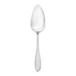 Mallory flatware serving spoon shown on a white background