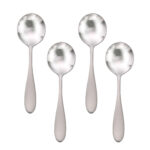 Mallory soup spoons set of 4 shown on a white background