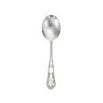 Martha Washington sugar spoon on white background.