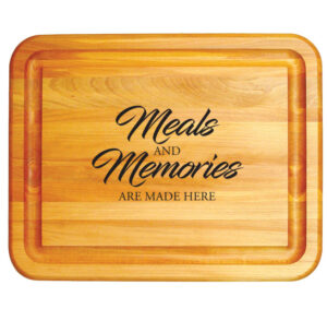 Meals and Memories cutting board