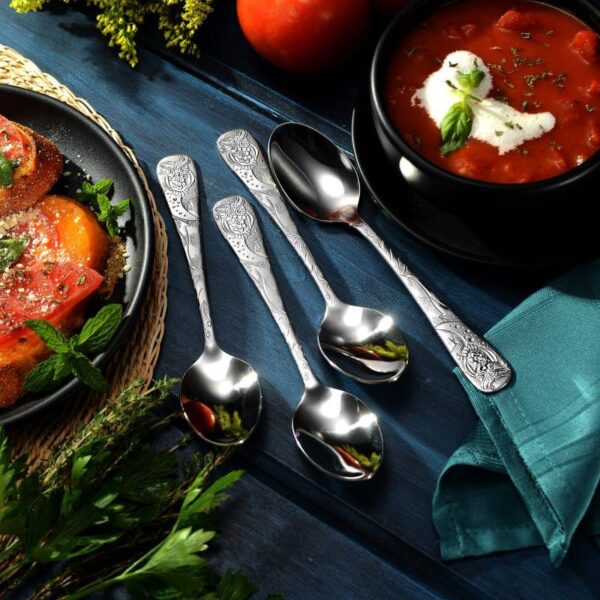 Christofle Steel Model Cluny 12 Table Spoons Under Blister D