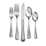 Providence hammered 5 piece flatware set made in the usa