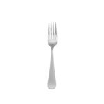 satin annapolis salad fork on white background