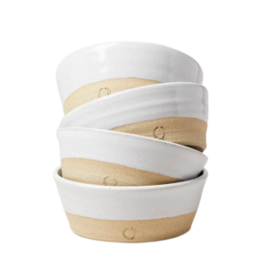 Silo bowls shown on white background