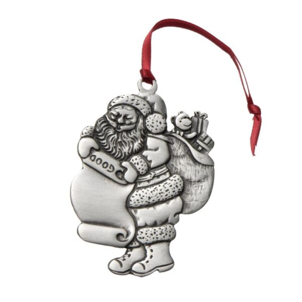 Santa / Good List Ornament